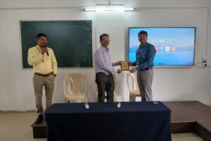 Director Prof. Viren Bhirdi Sir felicitate to our guest in presence of principal Dr. Suhas Sapate Sir